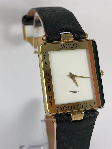 paolo designed by gucci watch|Paolo Gucci Wristwatches for sale .